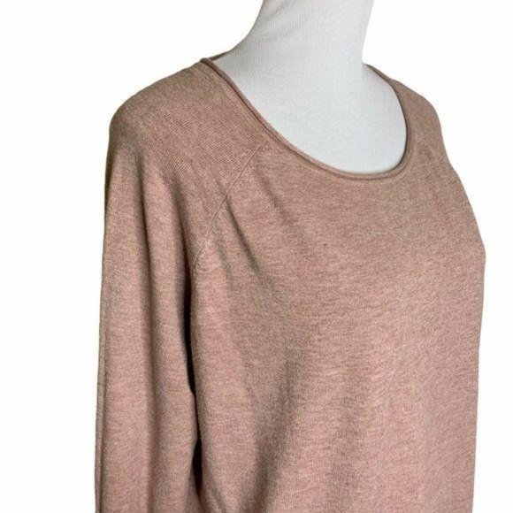 Dreamers Blush Pink Scoop Neck Round Hem Sweater - Picture 2 of 9